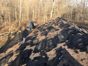 roofing contractors on roof